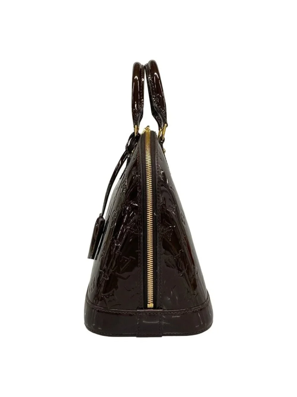 Louis Vuitton Handbag Monogram Vernis Alma PM Terre Domble Leather